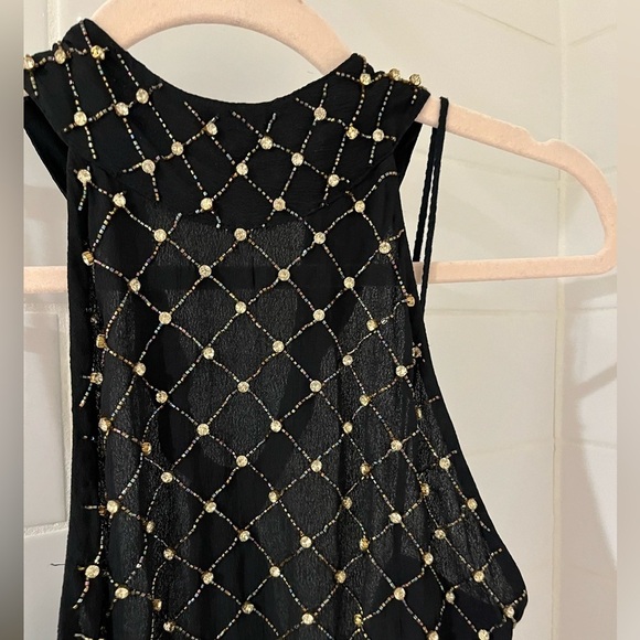 NWT Free People Bling Bling Cha Ching Rhinestones Studded Embellished Bodysuit - Picture 6 of 10